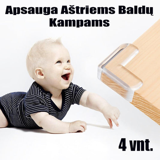 Apsauga Aštriems Baldų Kampams, 4 vnt.