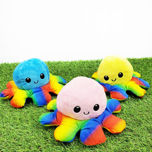 Dvipusis aštuonkojis "Octopus-Rainbow" - oranžinė/geltona