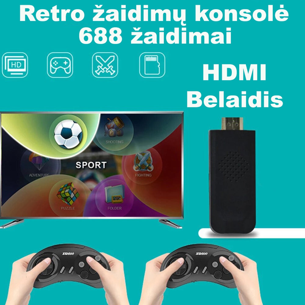 HDMI retro žaidimų konsolė SG800