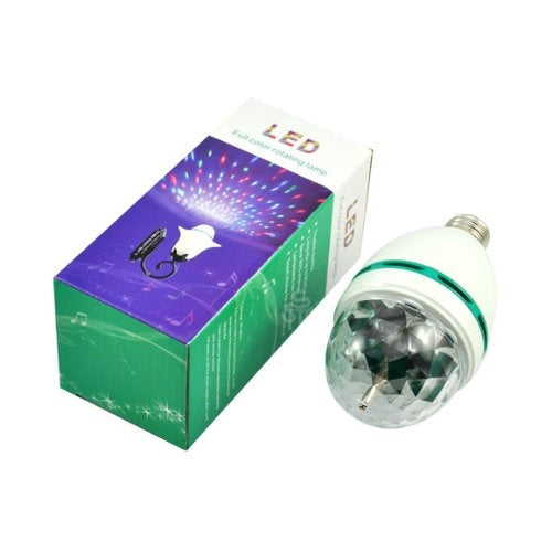 LED 360 besisukanti lempa 6W RGB