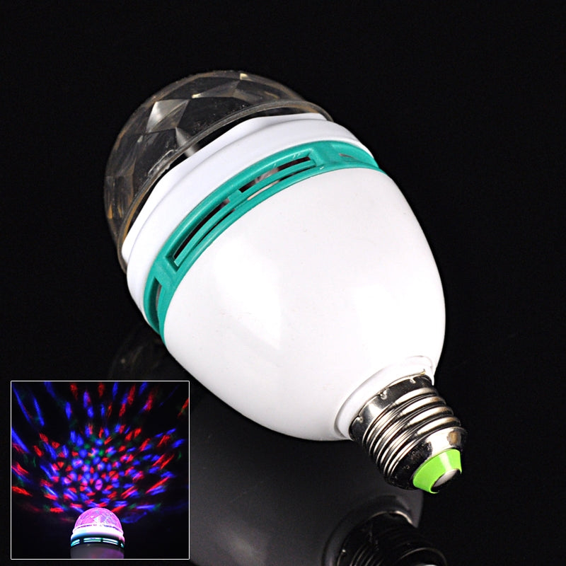 LED 360 besisukanti lempa 6W RGB