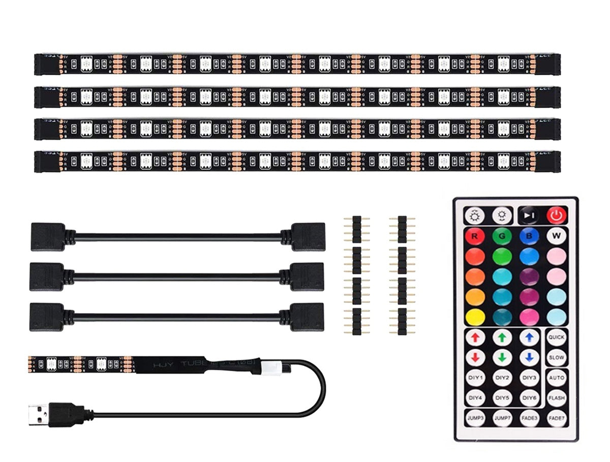 RGB LED juostų rinkinys, skirtas apšviesti TV