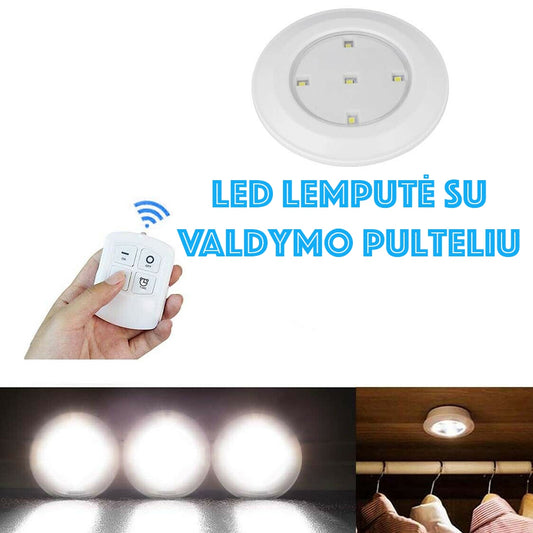 Led lemputė su valdymo pulteliu