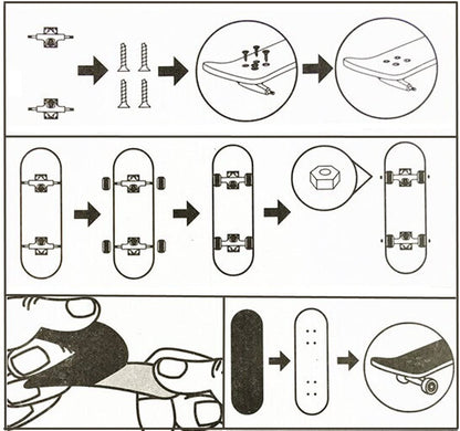 Medinė "Finger Board" riedlentė