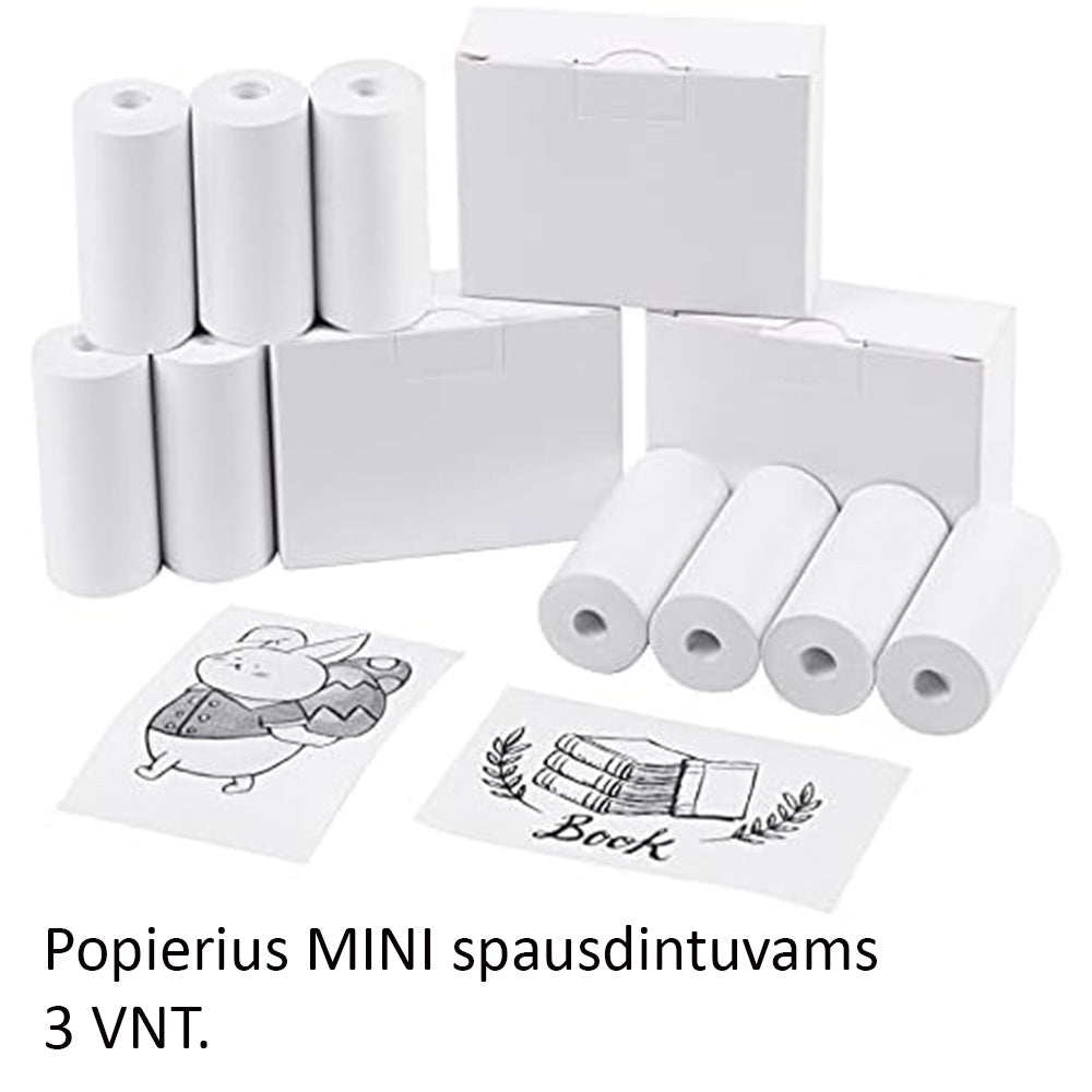 Popierius MINI spausdintuvams, 3vnt.