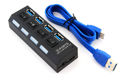 Šakotuvas HUB USB 3.0 4 port