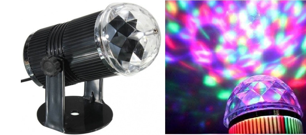 Spalvotas projektorius LED RGB DISCO 230V