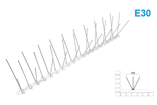 Spygliai paukščiams atbaidyti 50x11x2,2cm