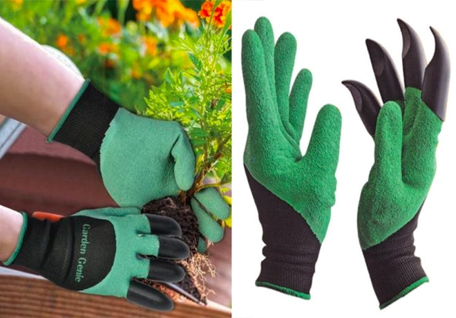 Universalios sodo pirštinės su nagais "Garden Genie Gloves"