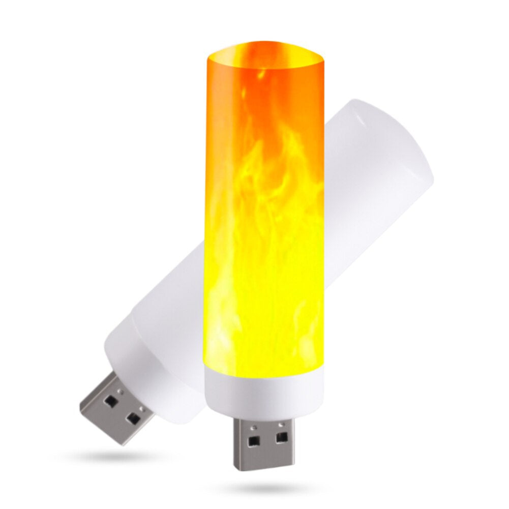 USB liepsnos imitacijos LED