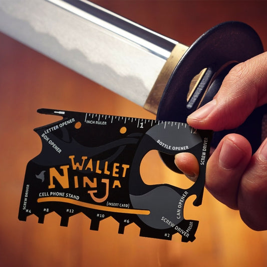 Plieninė įrankių kortelė "Wallet Ninja"